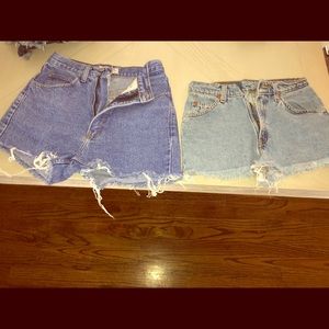 Sm Guess denim distressed shorts(2) for price of 1